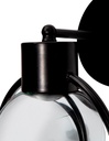 Lámpara de Pared Modern Luxe Negro E27 40w 1 Luz