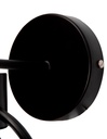 Lámpara de Pared Modern Luxe Negro E27 40w 1 Luz