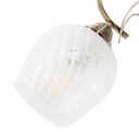 Lámpara de Techo Latón Antiguo Clásico E27 40W 2 Luces