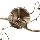 Lámpara de Techo Latón Antiguo Clásico E27 40W 2 Luces
