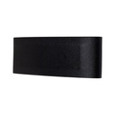 Lámpara de pared LED, acabado negro, 9W, luz amarilla 3000K