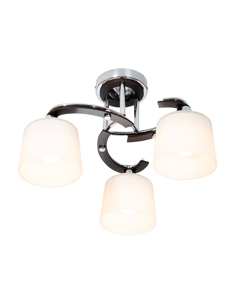 LAMPARA DE TECHO CROMADO 3L E27