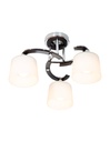 LAMPARA DE TECHO CROMADO 3L E27