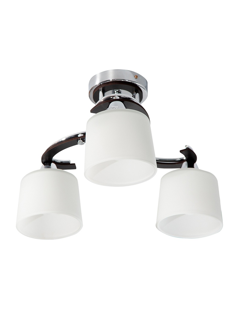 LAMPARA DE TECHO CROMADO 3L E27