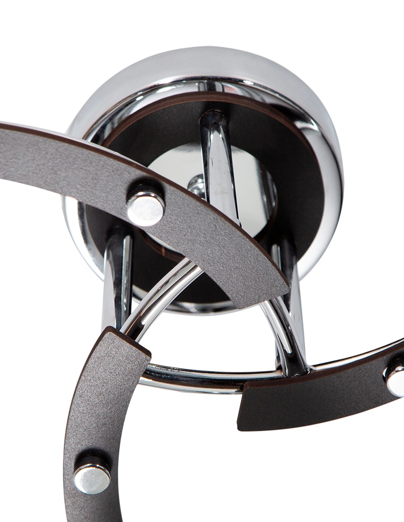 LAMPARA DE TECHO CROMADO 3L E27