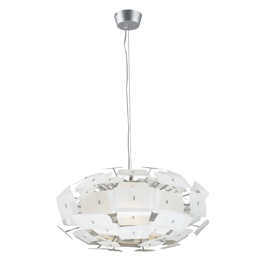Colgante Blanco Oval 1L E27