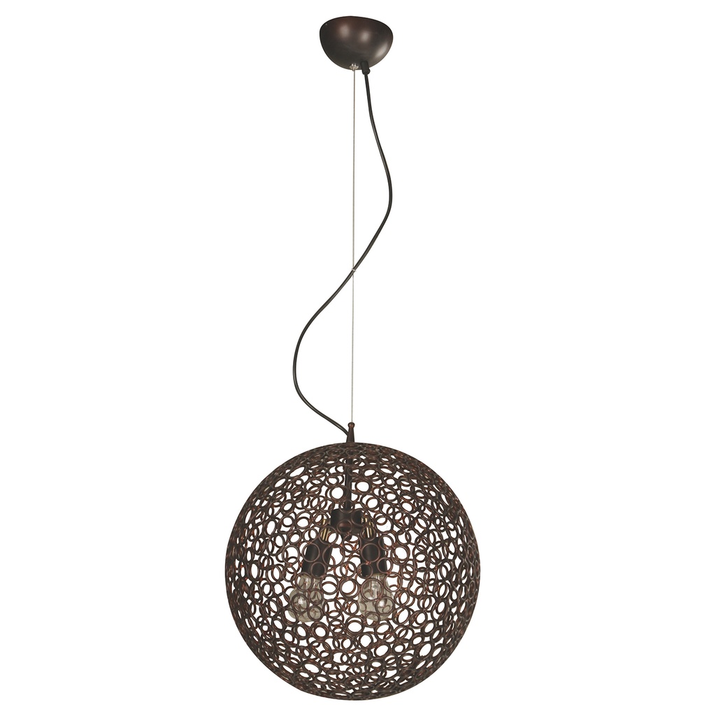 Lampara Techo E27 2L 60W (N/B) Acab.Bronce Cepillado