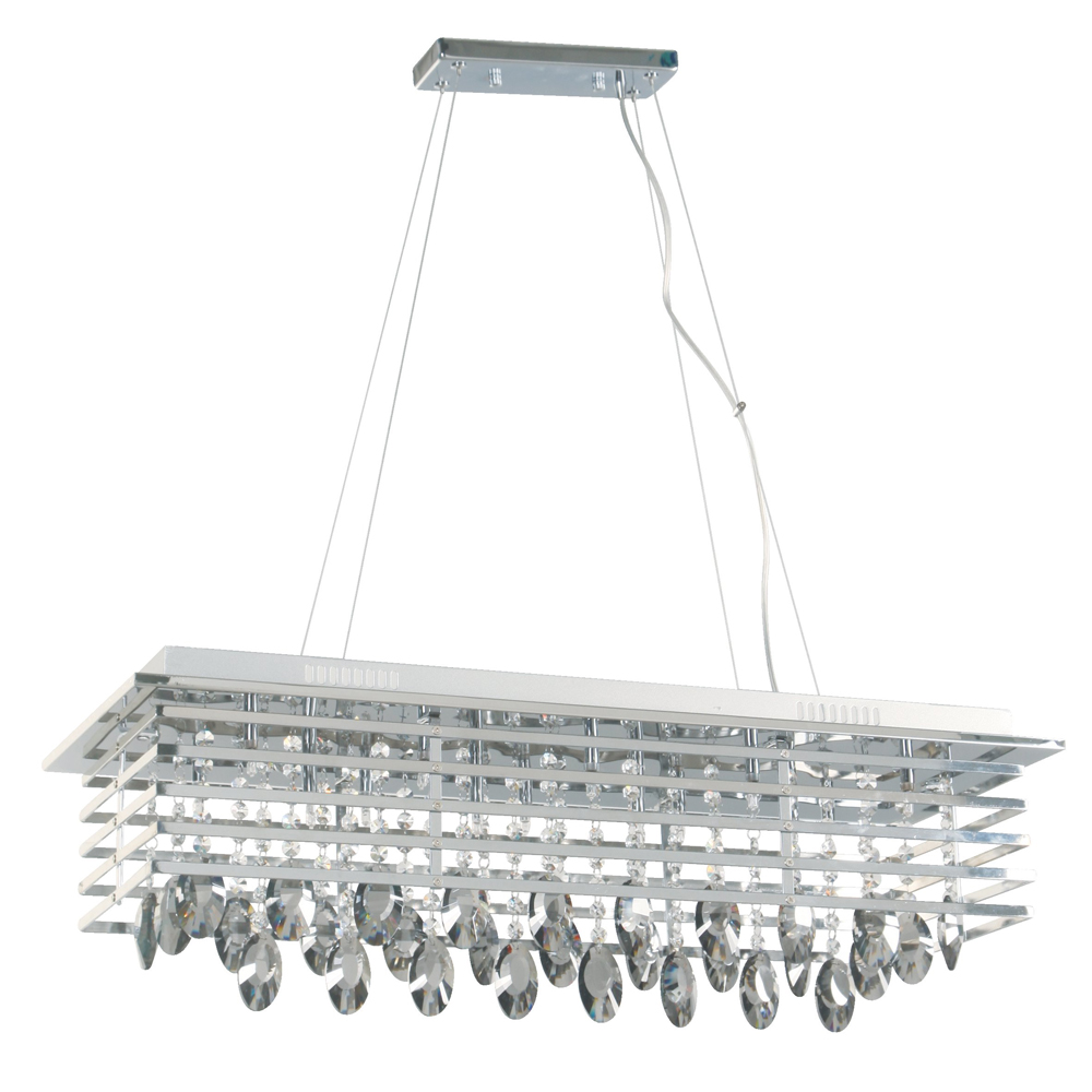 Lámpara Colgante, Cromo, 14 Luces, G4, 20W