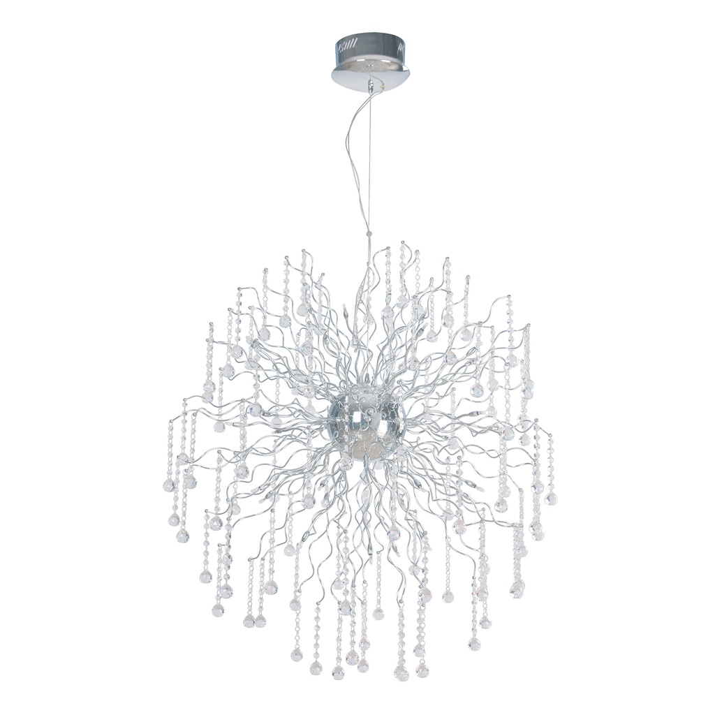 Lámpara Colgante, Cromo, 32 Luces, 10W