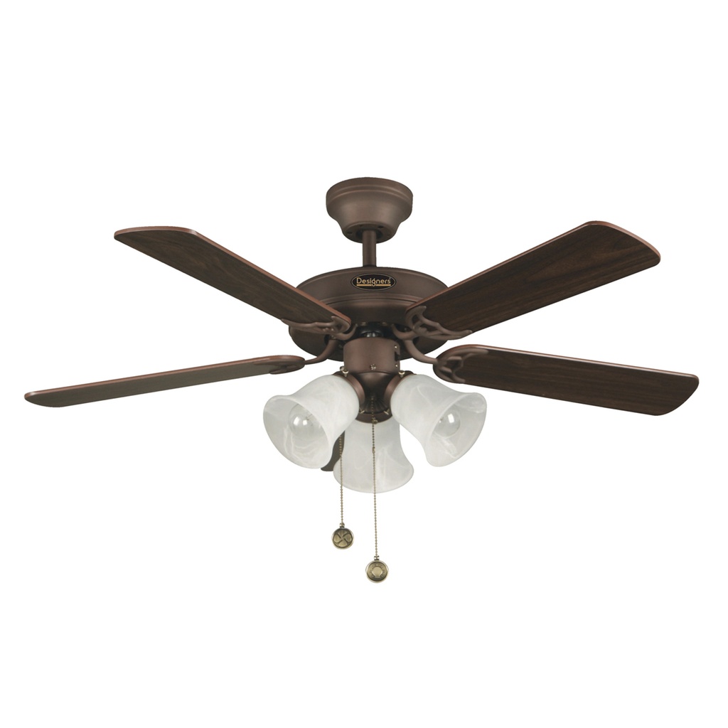Ventilador de Techo "42 Bronce 3 Luces E27 60w