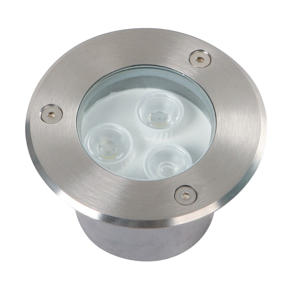 Lámpara de Piso LED 1W - Acabado Acero Inoxidable