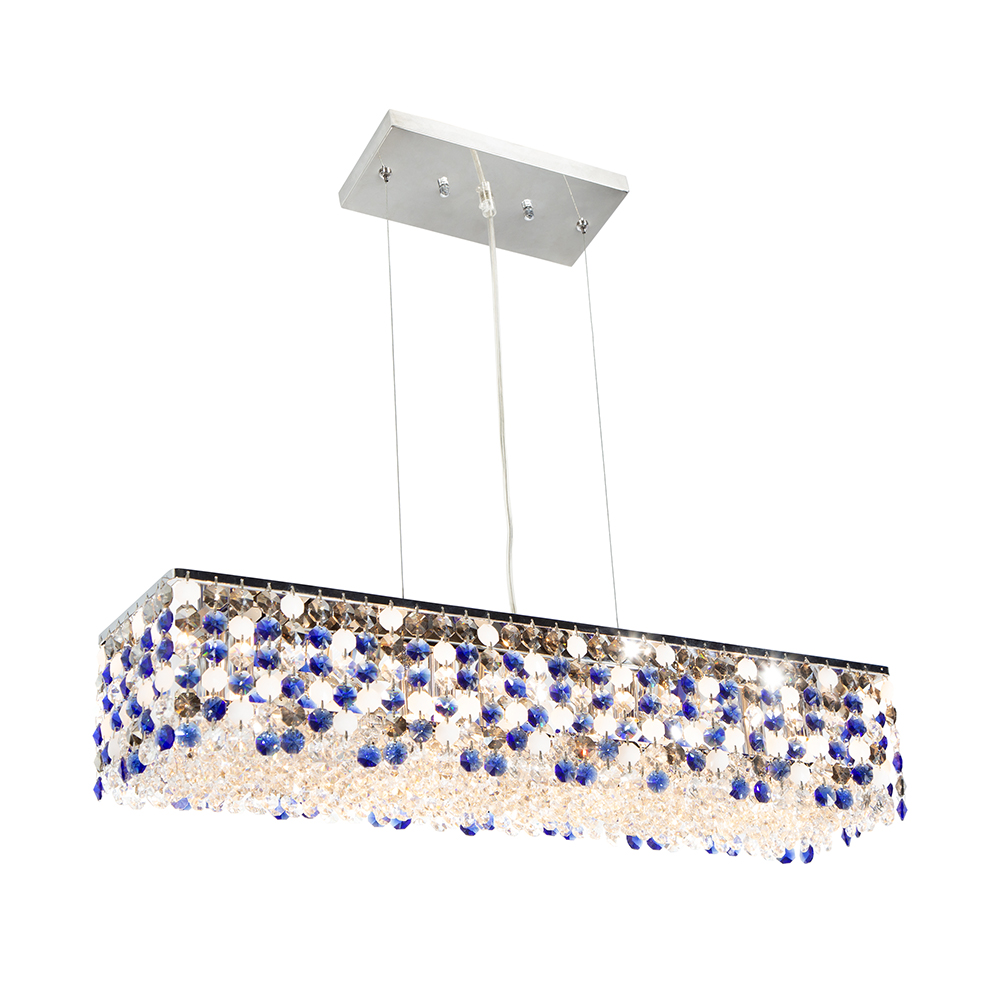 Lámpara Colgante Cromo LED 24 Luces 1W 3500K