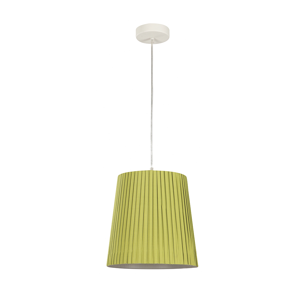 Lampara  Colgante 1Lt E27 (B/N) 120V 60Hz Acab. En Verde Manzana Y Blanco