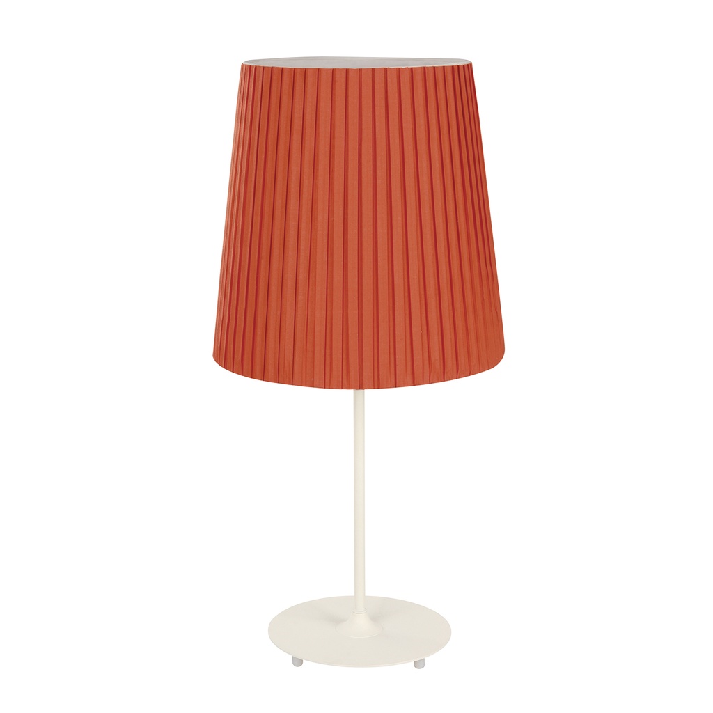 Lámpara de Mesa E27 60W Blanco y Naranja
