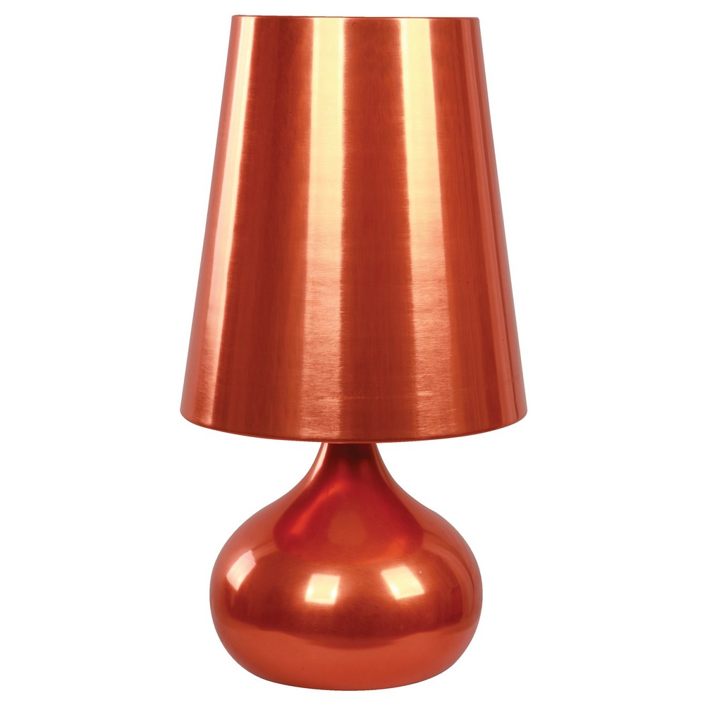 Lámpara de Mesa Anaranjada 1L 60W