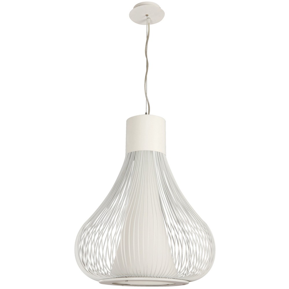Lámpara Colgante Blanco Mate 1 Luz E27 60W