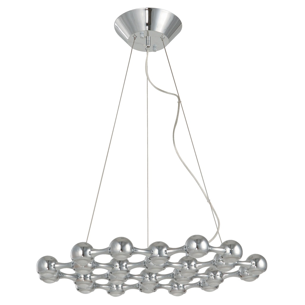 Lámpara Colgante Led, Cromo, 2.4W, 3000K