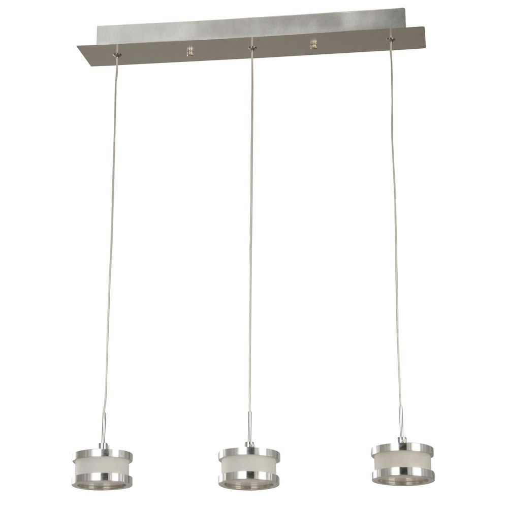 Lámpara Colgante Aluminio LED 3 Luces 4.8W 3500K