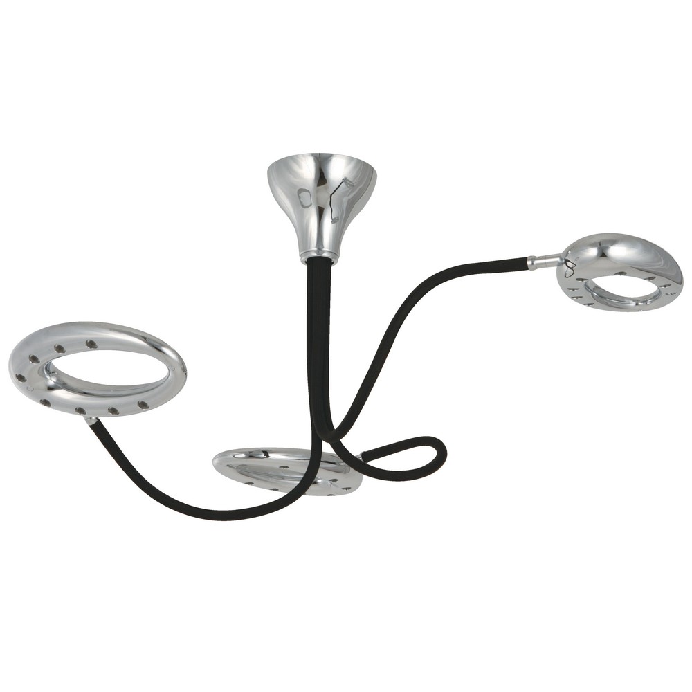 Lámpara Colgante Cromo LED 24 Luces 1W 3500K