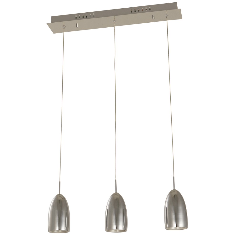 Lámpara Colgante Cromo LED 3 Luces 2.4W 3500K