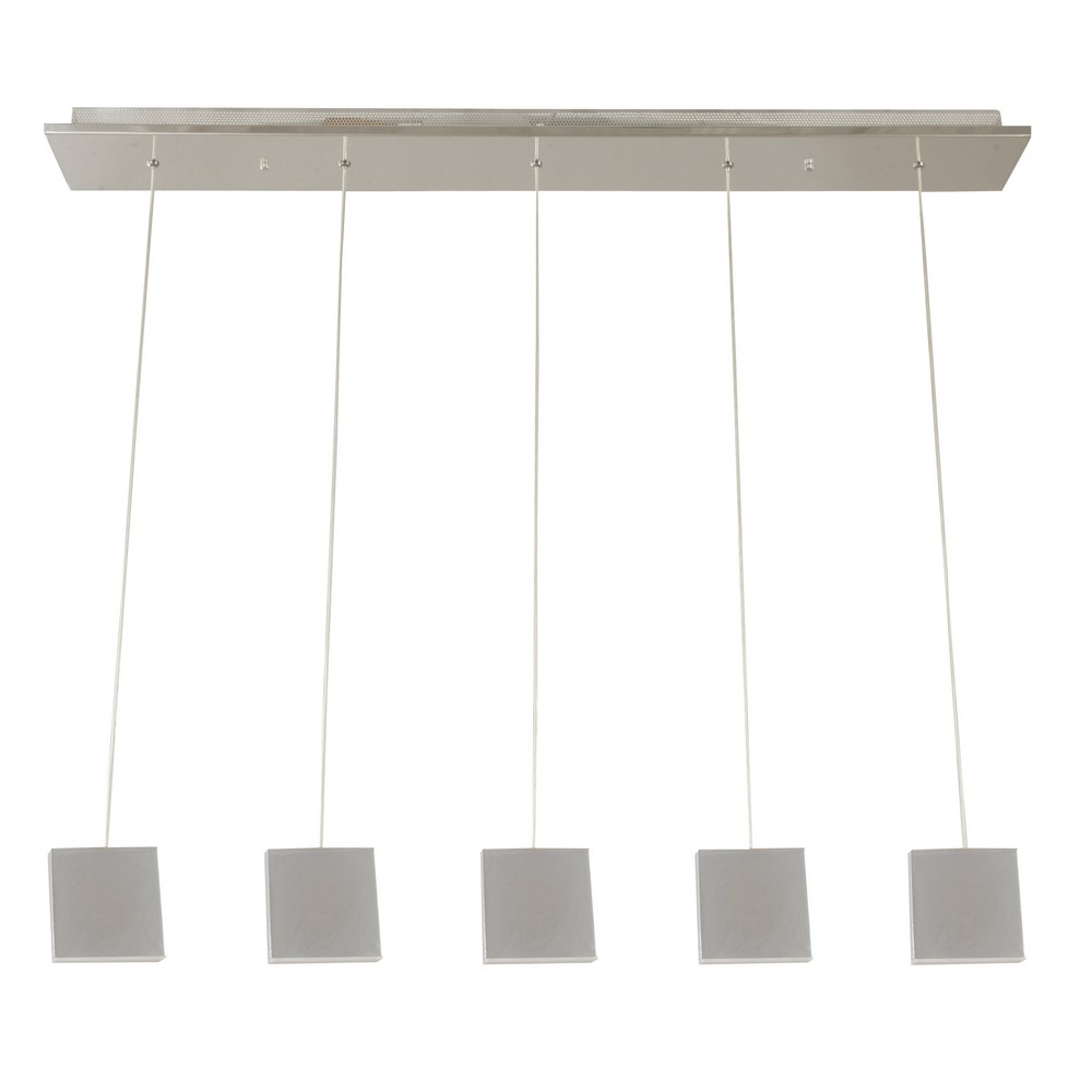 Lámpara Colgante Cromo LED 5 Luces 4.8W 3500K