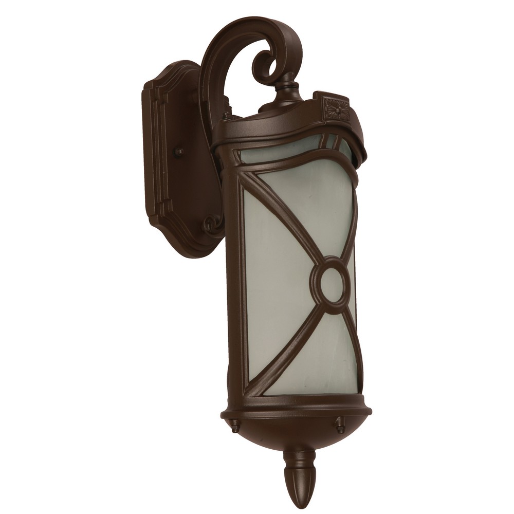 Lámpara de Pared Exterior E27 100W Bronce Cepillado