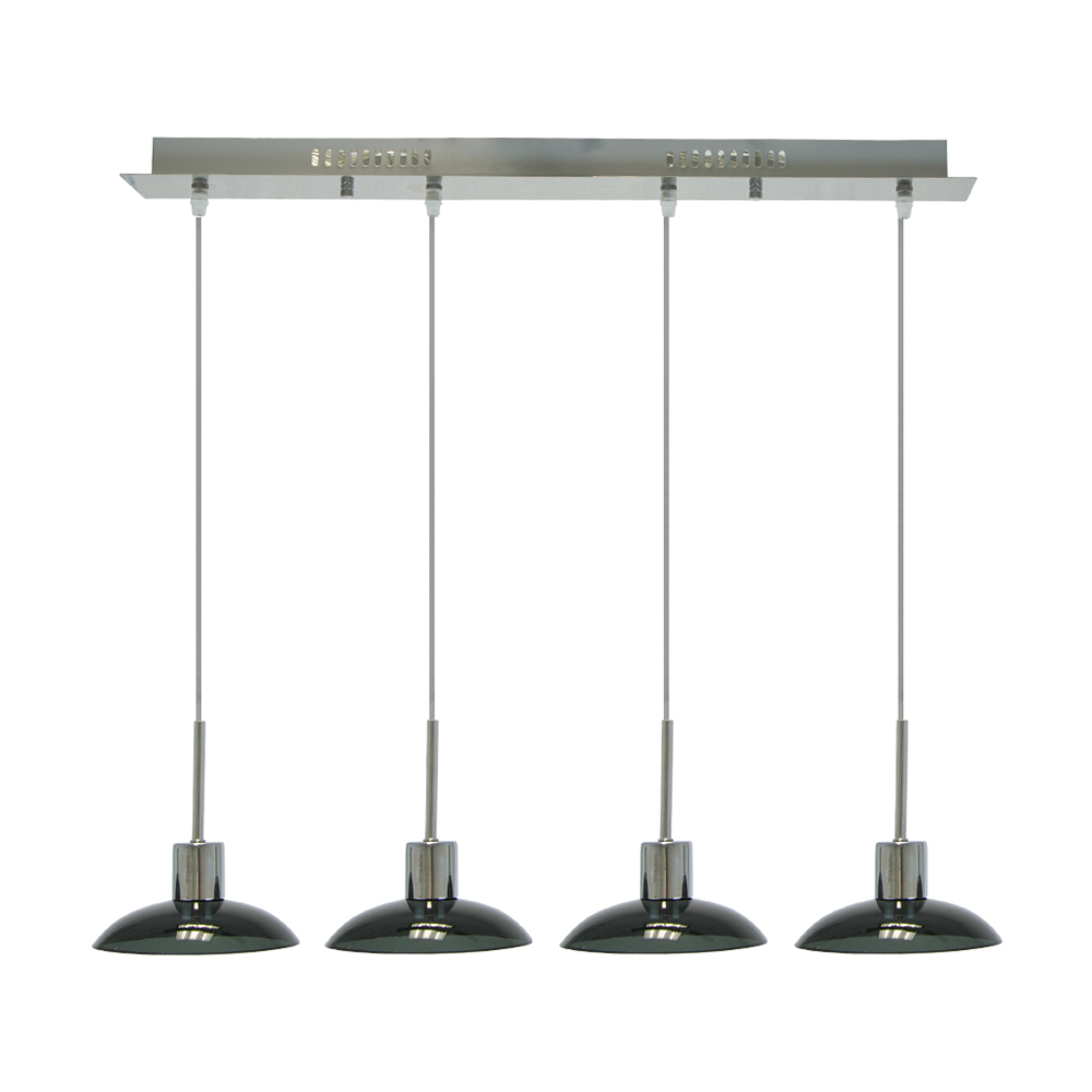 Lámpara Colgante Lumicentro LED Color Cromo 6 W de 4 Luces