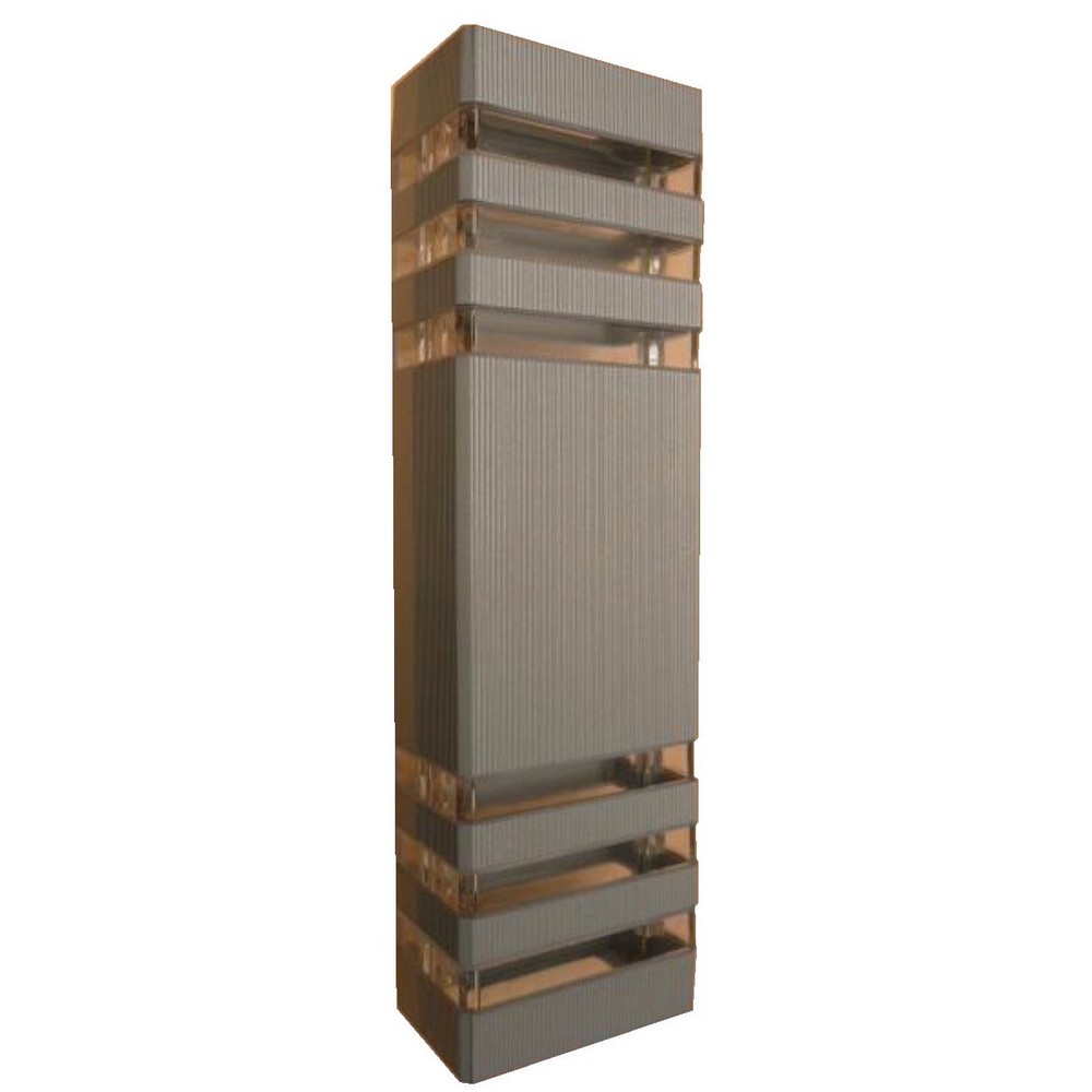 Lámpara de Pared 2 luces E27 25W - Acabado Gris