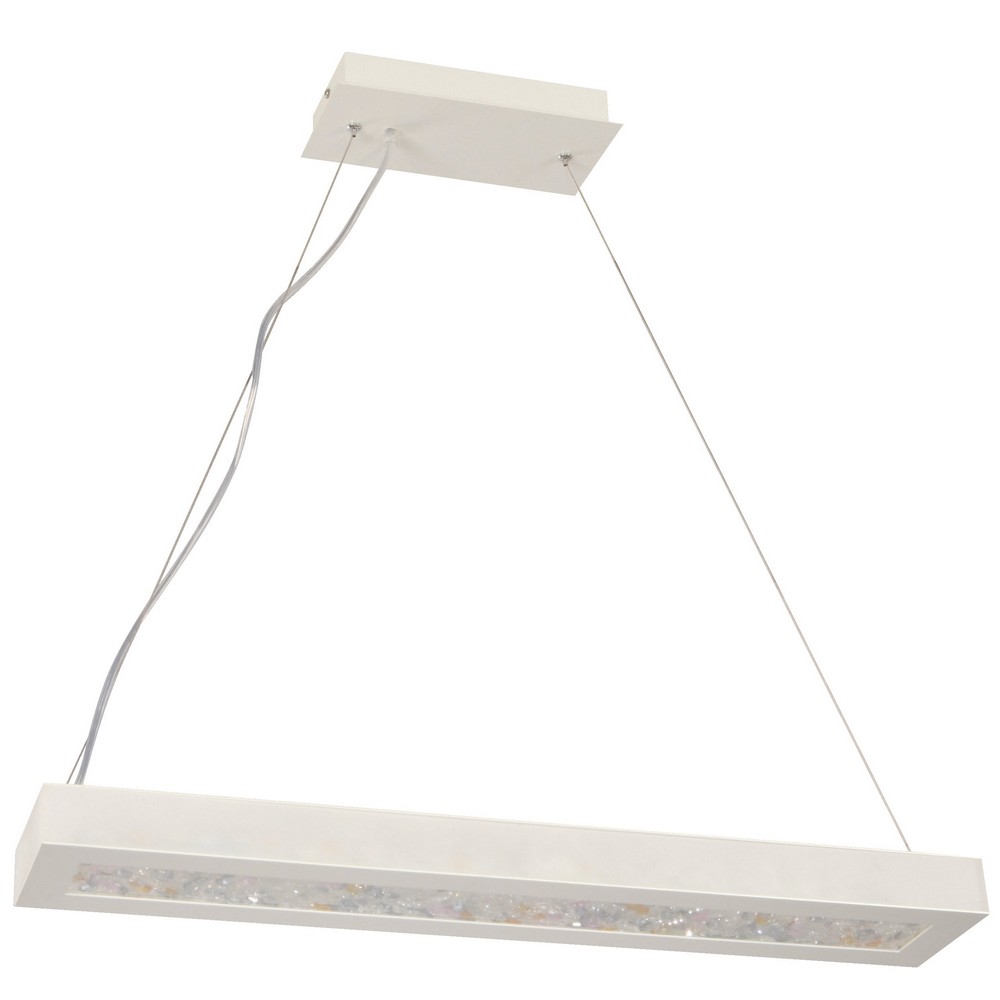 Lámpara Colgante LED Blanca 1 Luz 4000K
