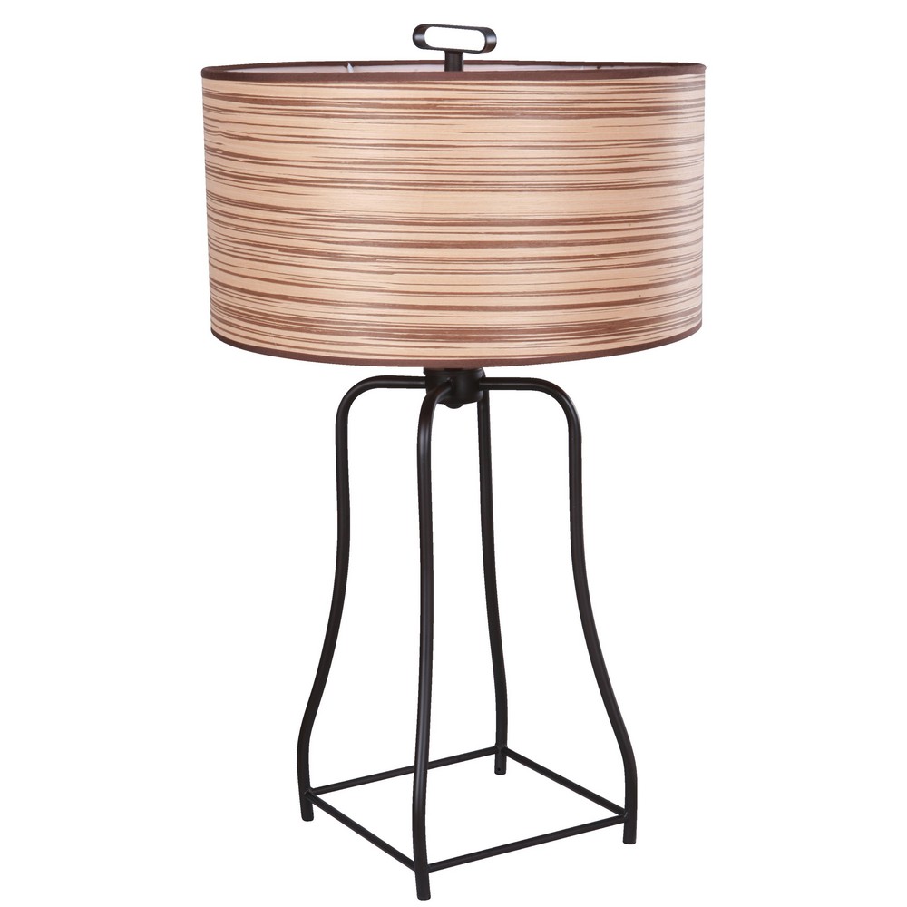 Lámpara de Mesa Bronce Cepillado 1L 60W