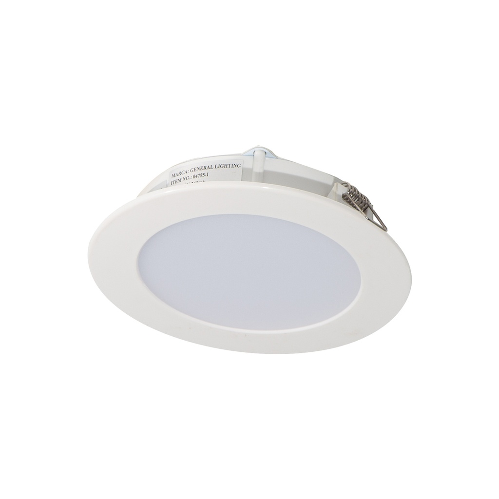 Lámpara de Techo LED Empotrable Lumicentro Blanco 6000 K de 9 W