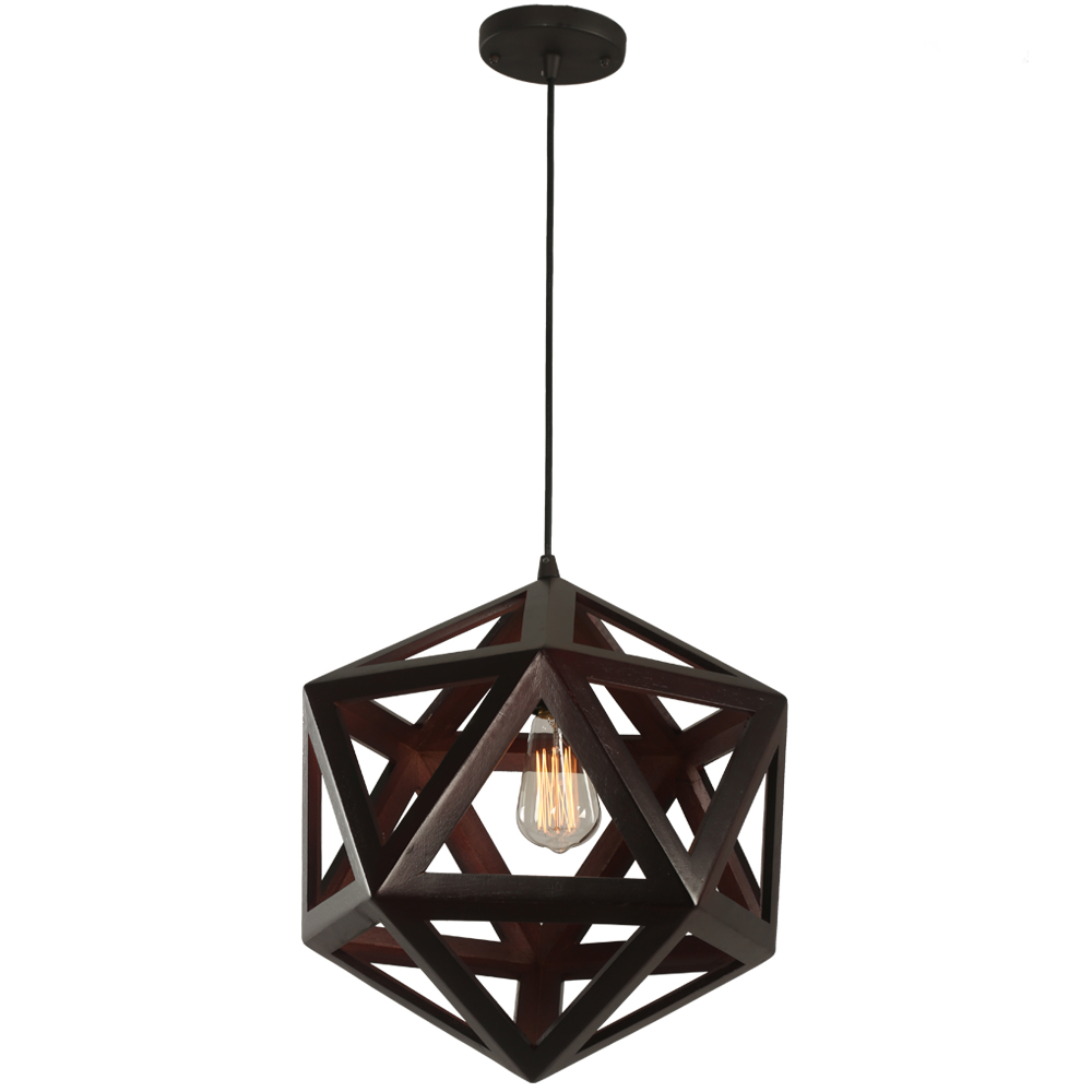 Lampara  De Techo Negro 1L
