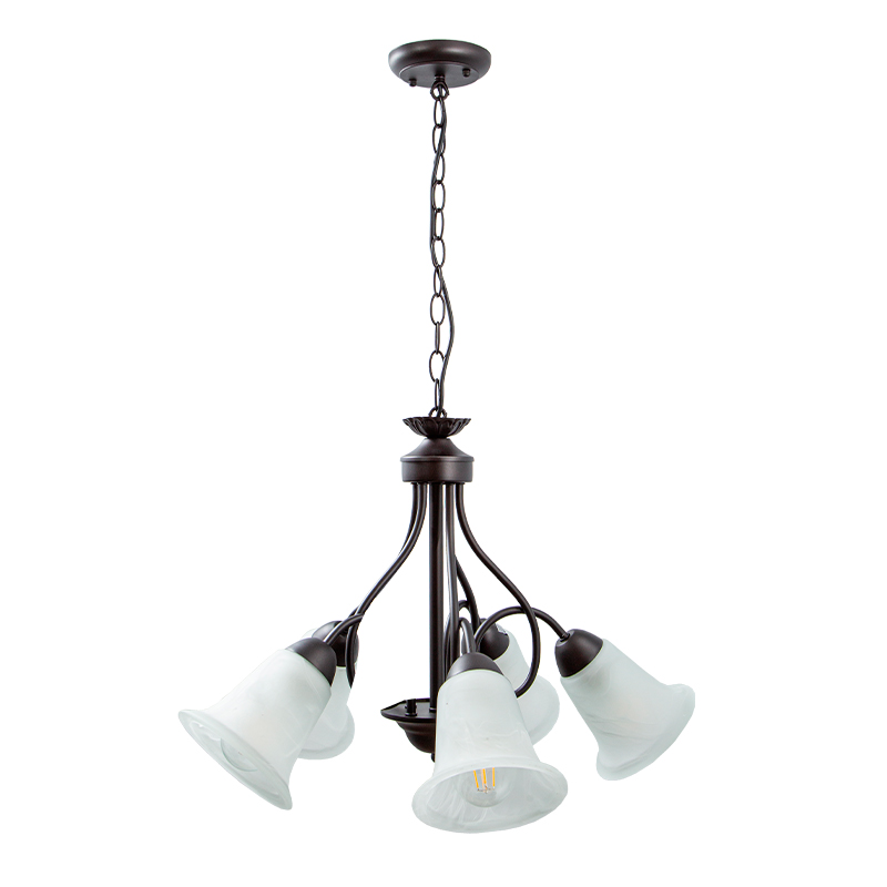 Lámpara Colgante Designers Color Bronce 60 W 5 Luces
