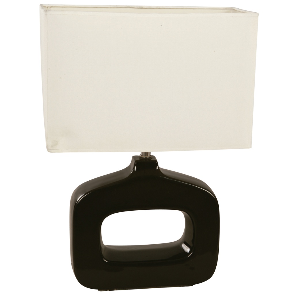 Lámpara mesa moderno negra E27 60w 1 Luz