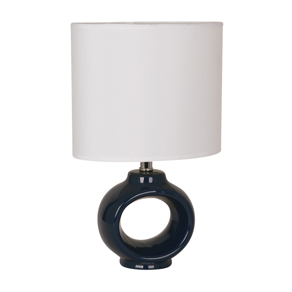 Lampara  De Mesa Azul 1Le27 60W