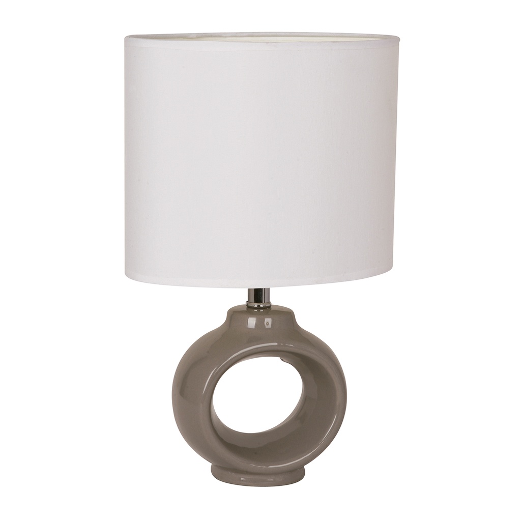 Lámpara de Mesa Gris 1L 60W