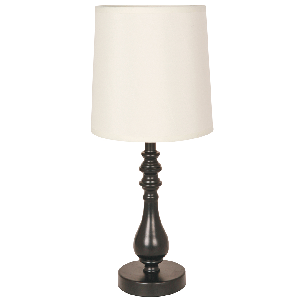 Lámpara De Mesa Negra 60w E27 1 Luz