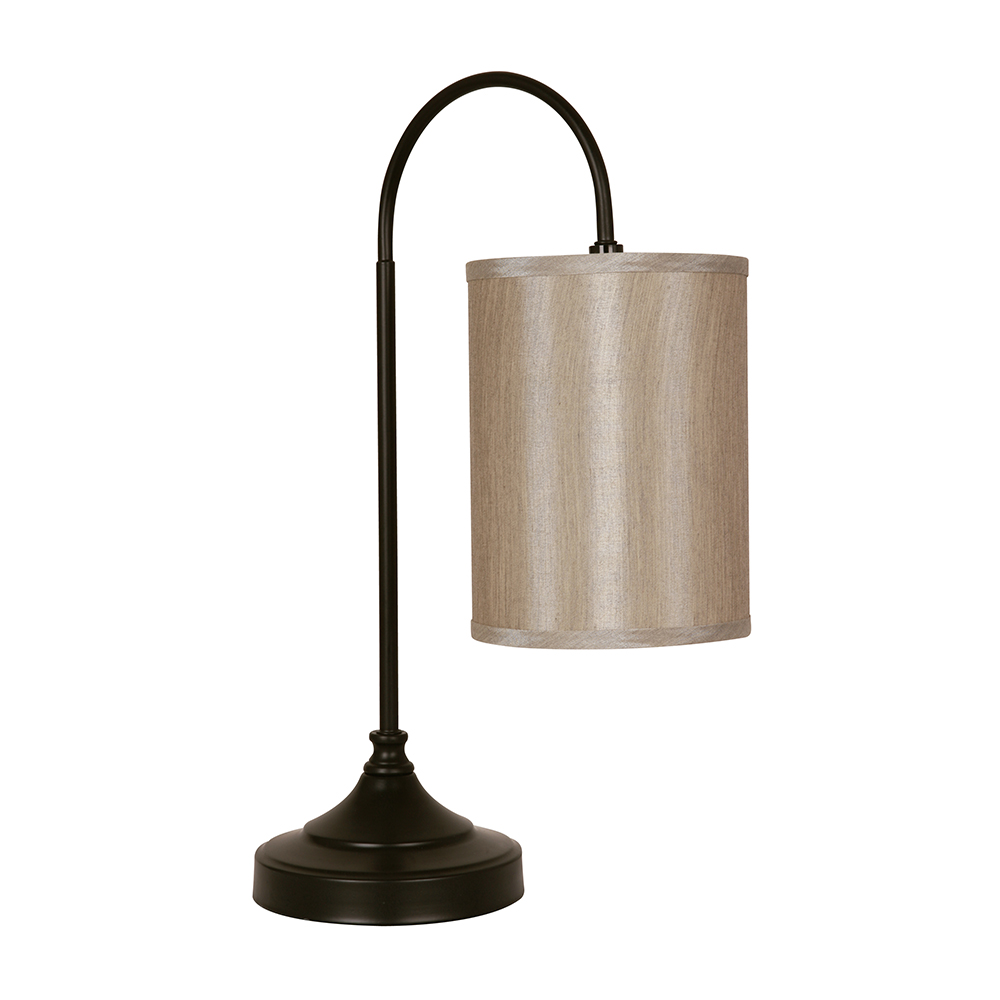 Lámpara de Mesa Negra 1L 60W