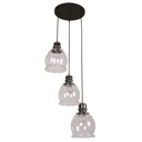 Lámpara Colgante Designers de 40 W Color Negro 3 Luces
