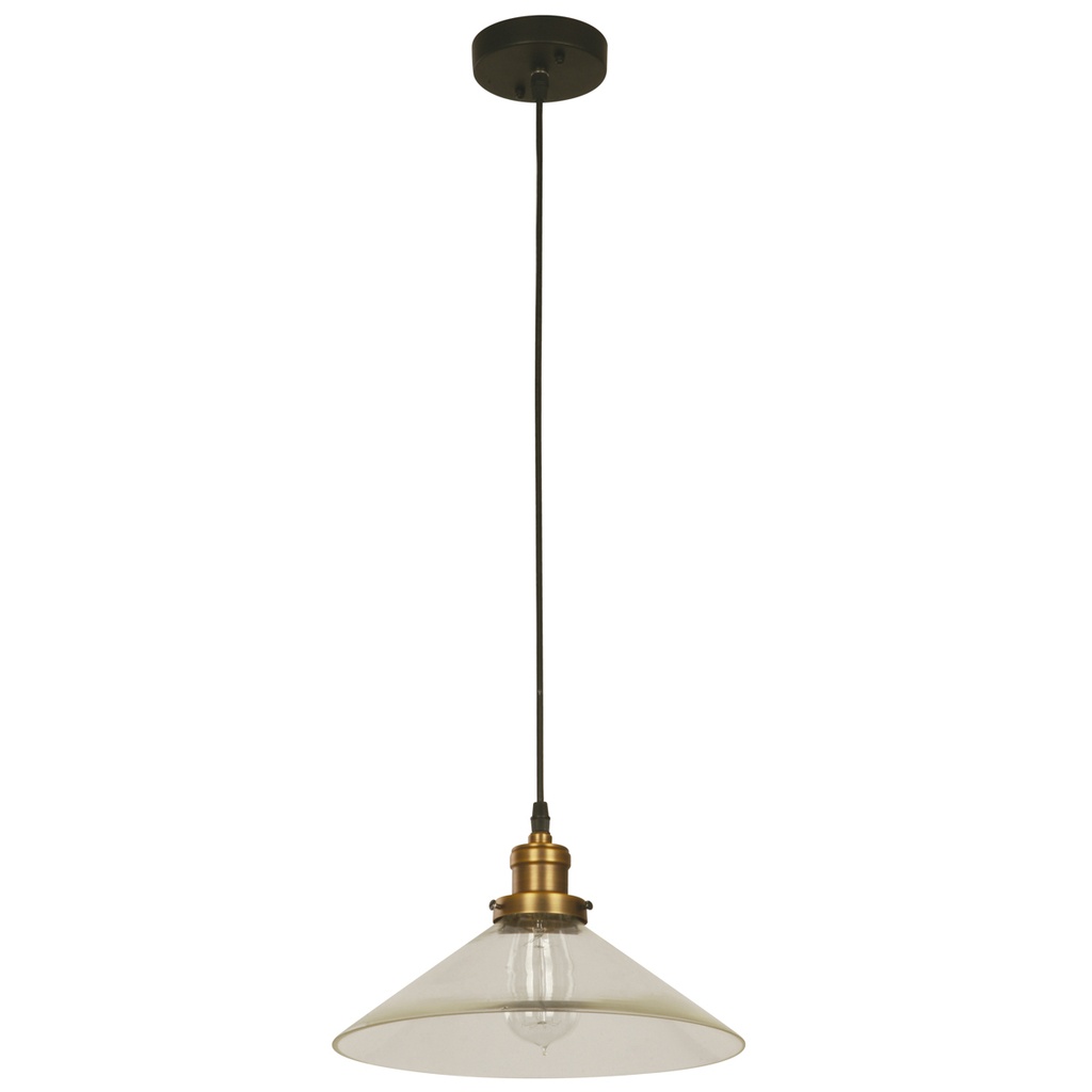 Lámpara Colgante Vintage Negra E27 1 Luz 40w