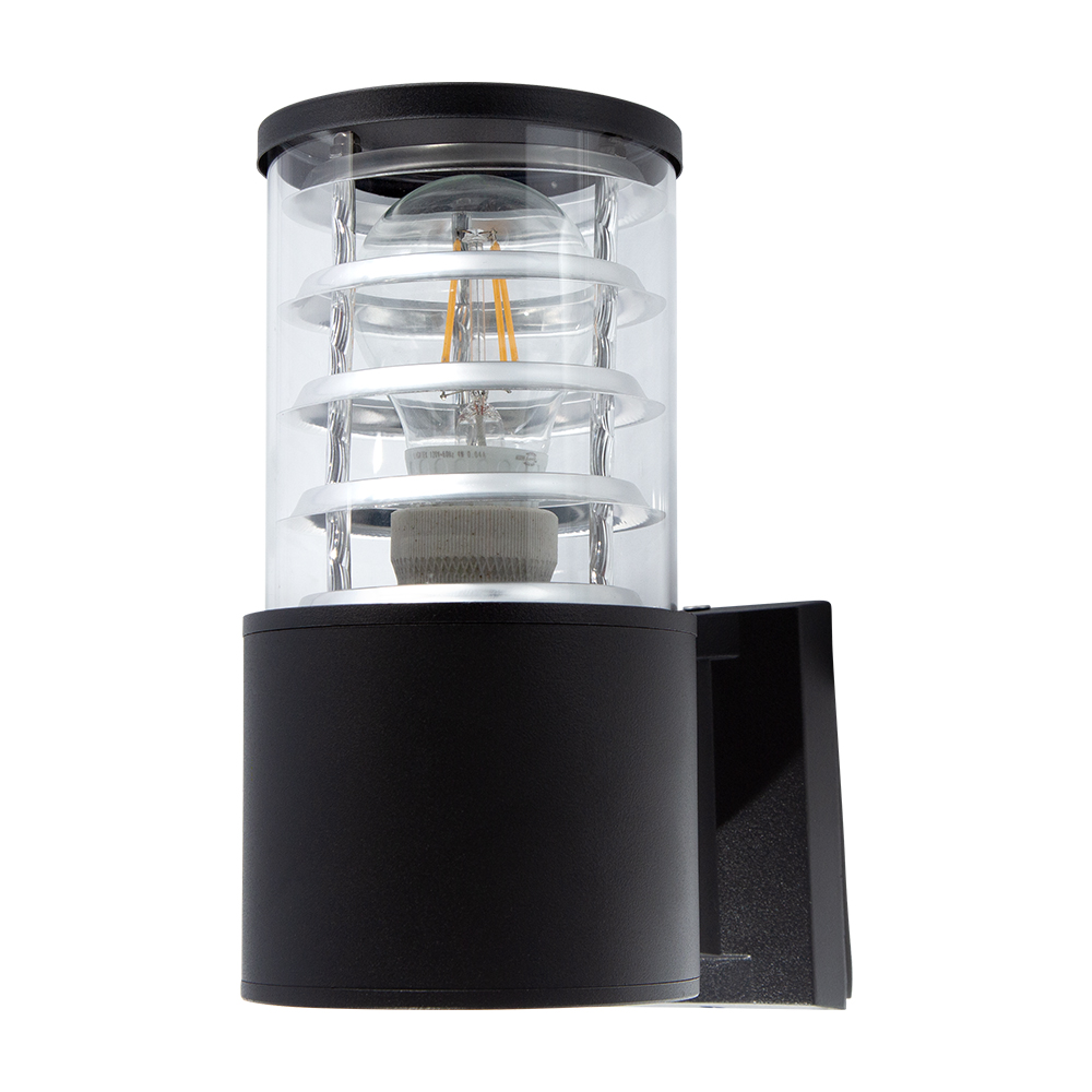 Lámpara De Pared Negra 60w E27 1 Luz