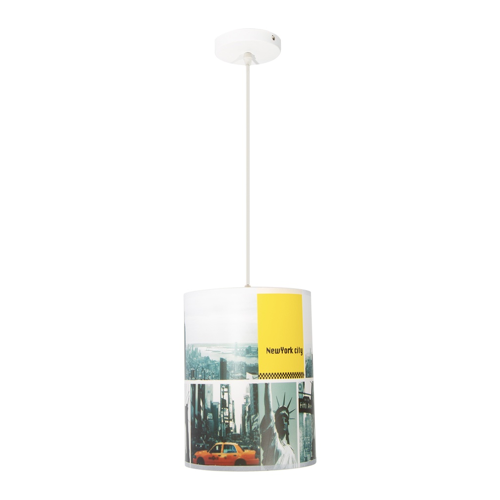 Lámpara Colgante Ike Lite Color Blanco E27 60W 1 Luz