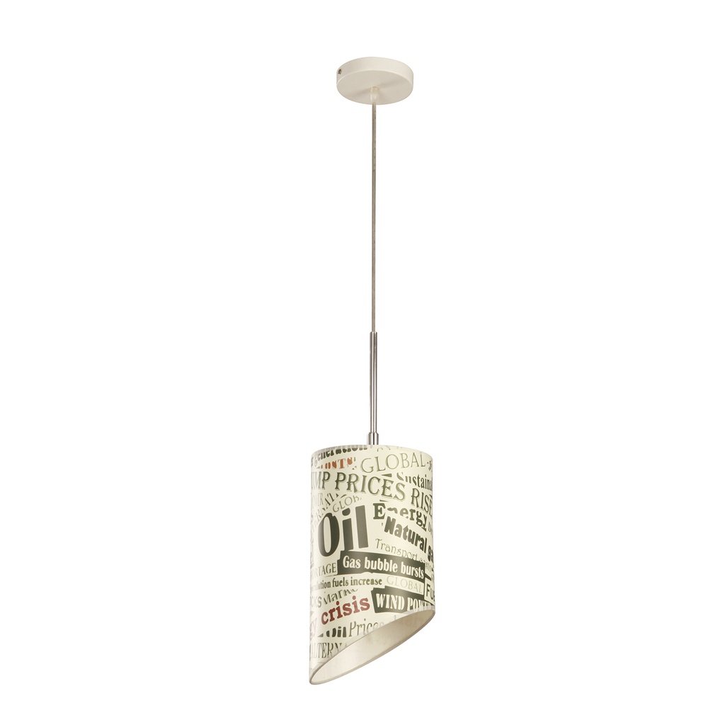 Lámpara Colgante Ike Lite Color Blanco E27 60 W 1 Luz