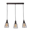 Lámpara Colgante Chocolate 3 Luces  E27 60w
