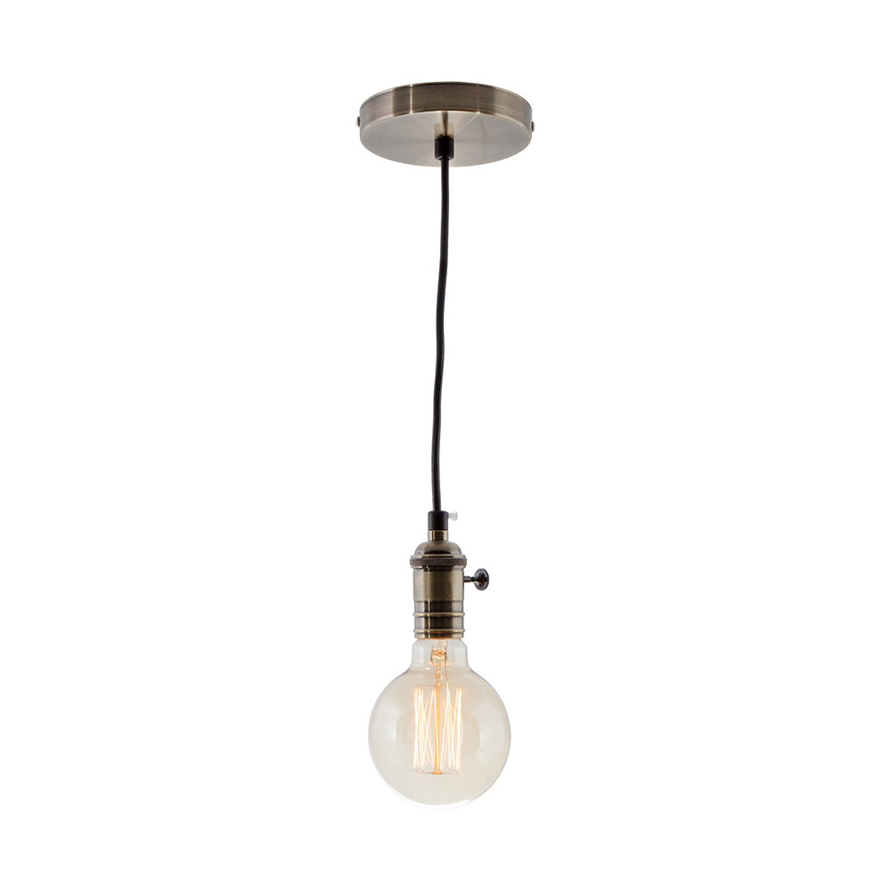 Lámpara Colgante Cromo Cristal 5 Luces E14 60W