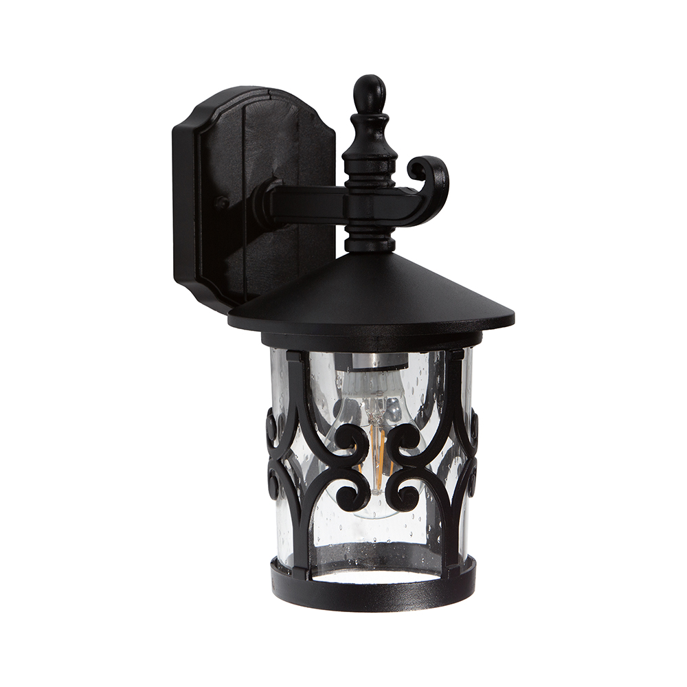 Aplique de Pared Ike Lite Clásico Negro 60W E27 1 Luz