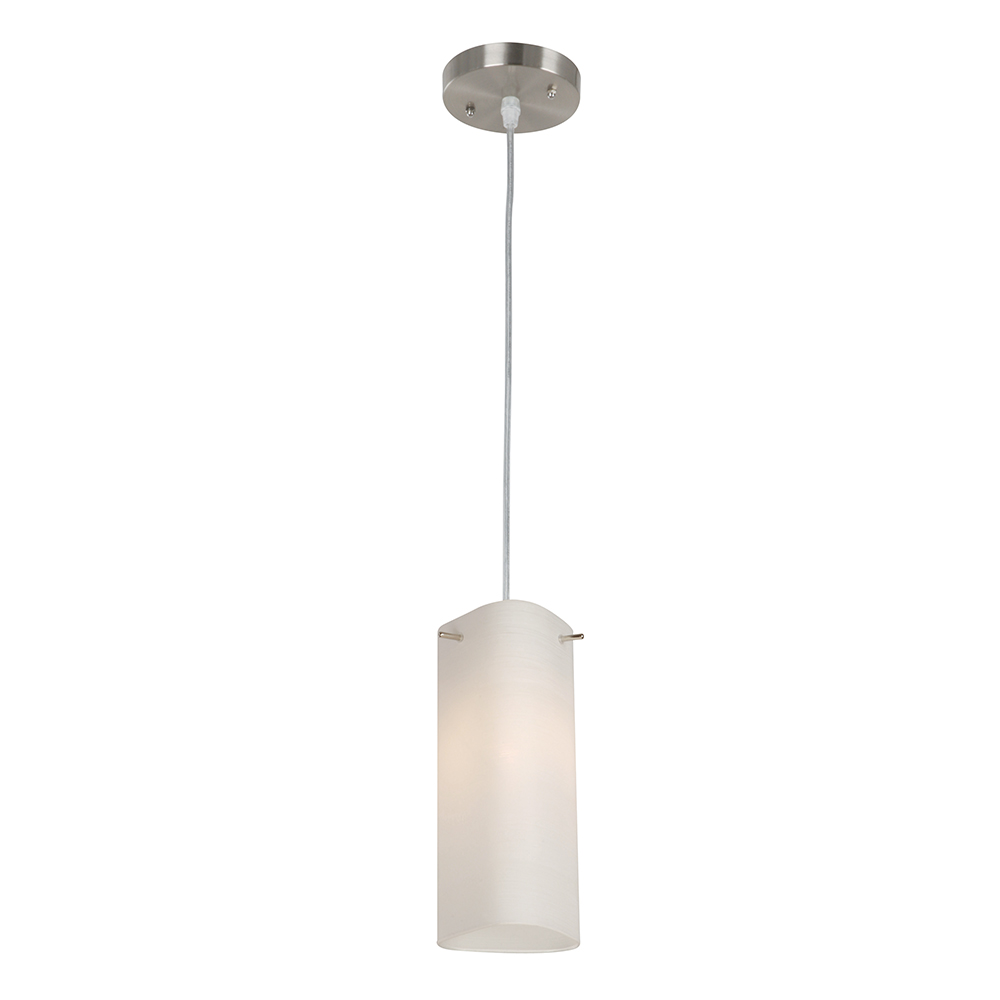 Lampara  Colgante 1Lt 120V 60Hz E27 60W (B/N) Acab. Satin Níquel