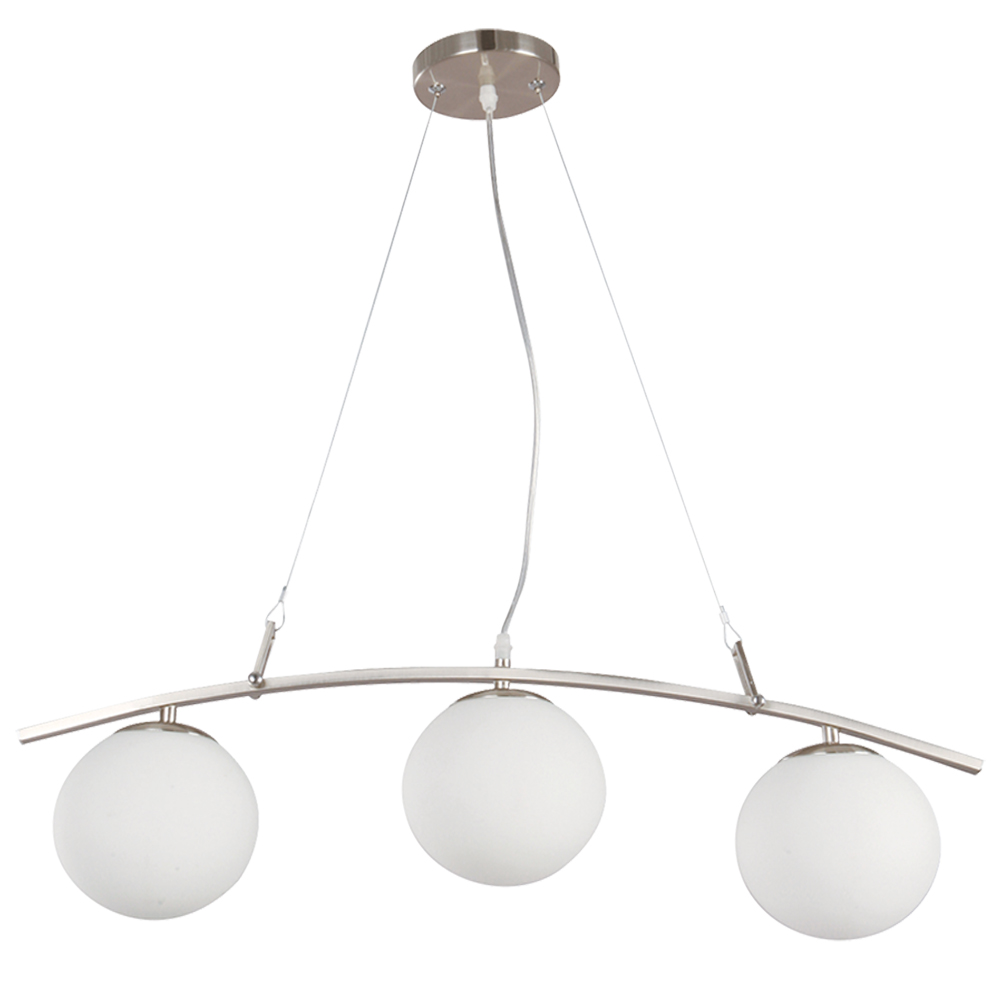 Lámpara de Techo 3 luces - Acabado Níquel Satinado