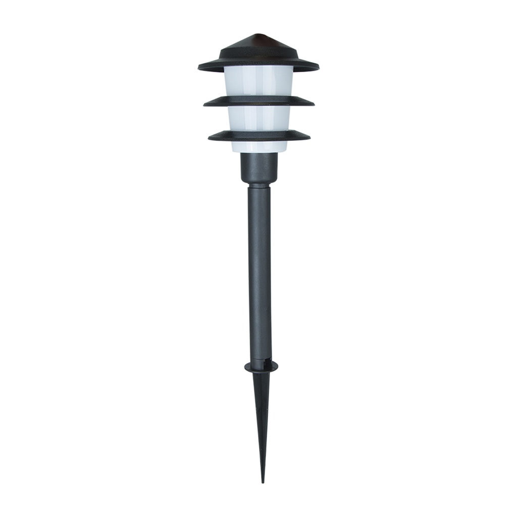 Estaca de Jardín Lumicentro 4 Pack Negro Mate 1 Luz 5W