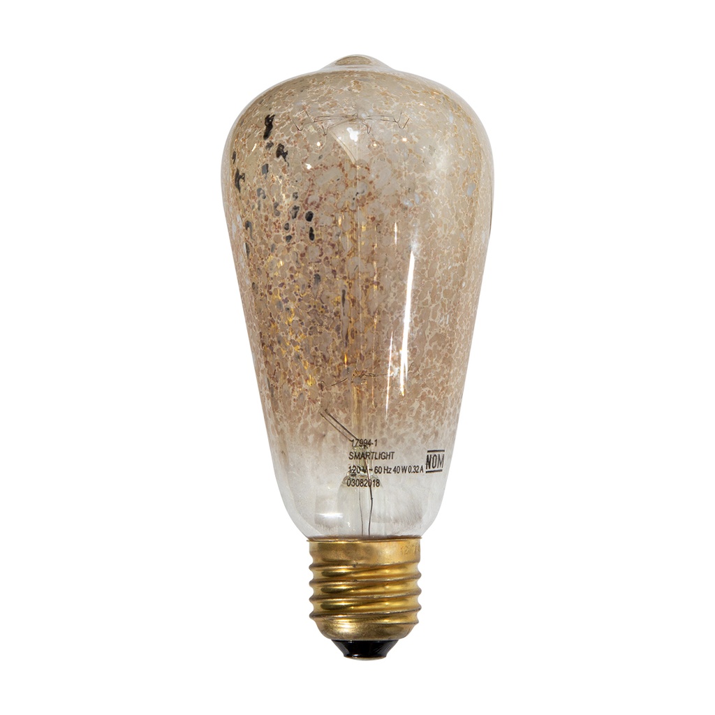 Foco Vintage Filamento de Carbono Craquelado 40w Socket E27 15000 horas de vida